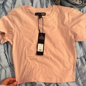 Fashion Nova Light Pink Tee